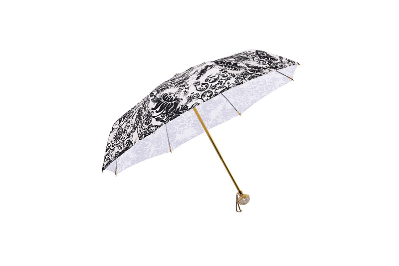 Half round diamond folding umbrella