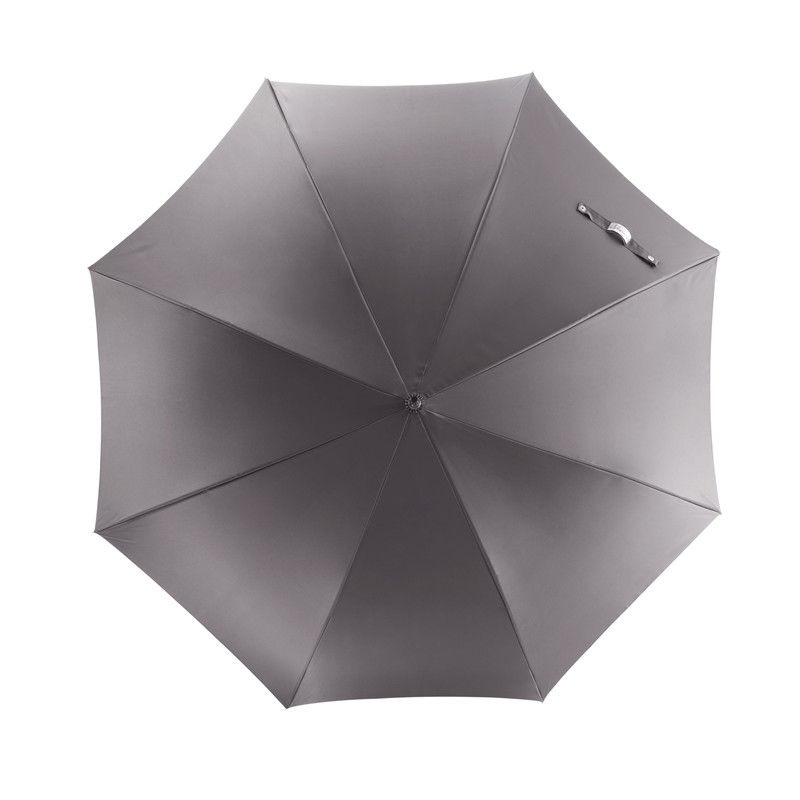 White steel leopard straight umbrella