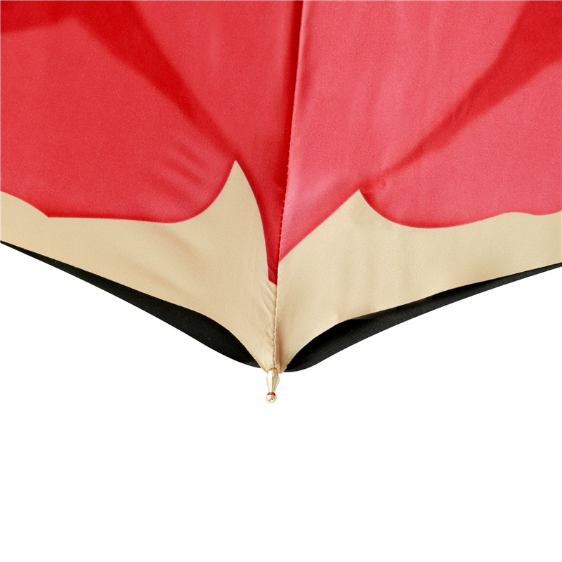 Heart-shaped 2 drill bent double umbrella