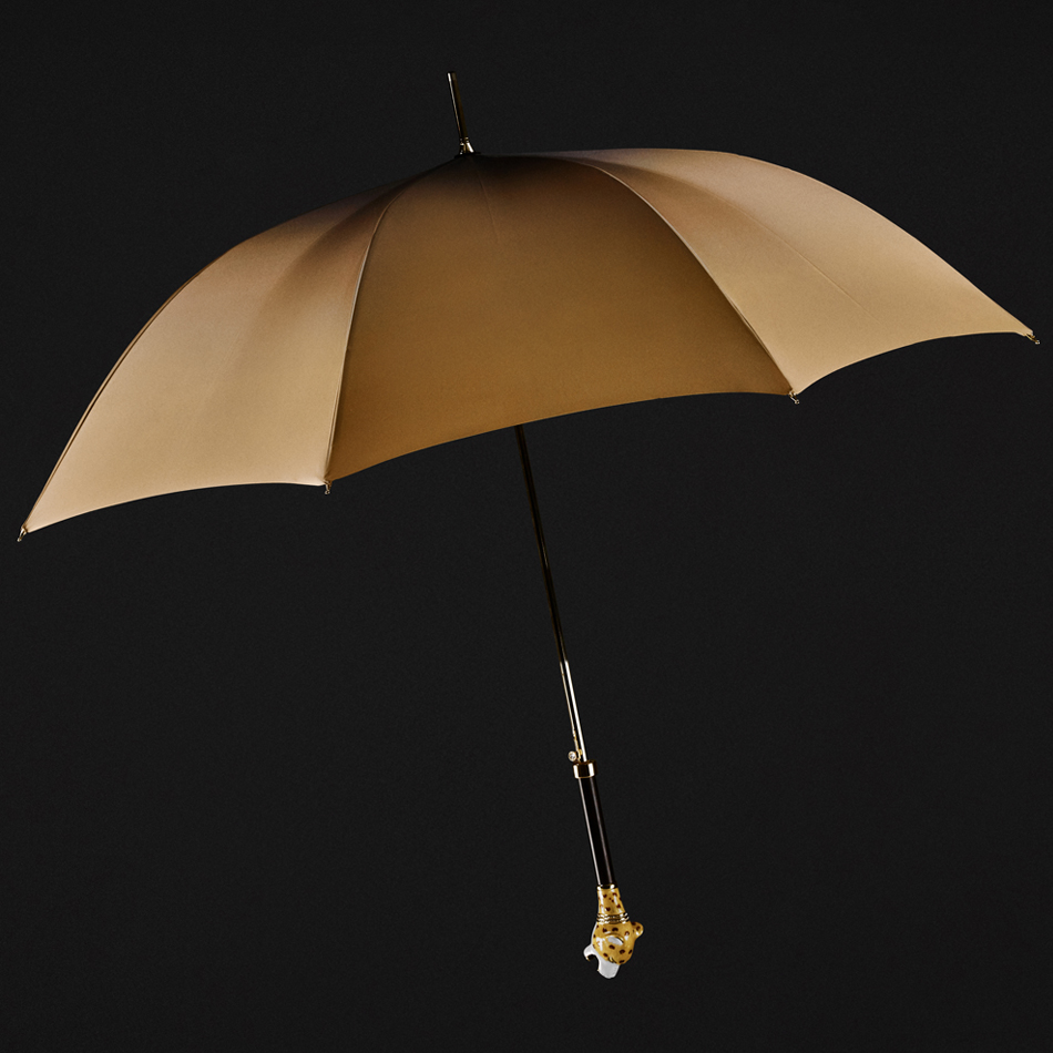 The leopard long handle umbrella