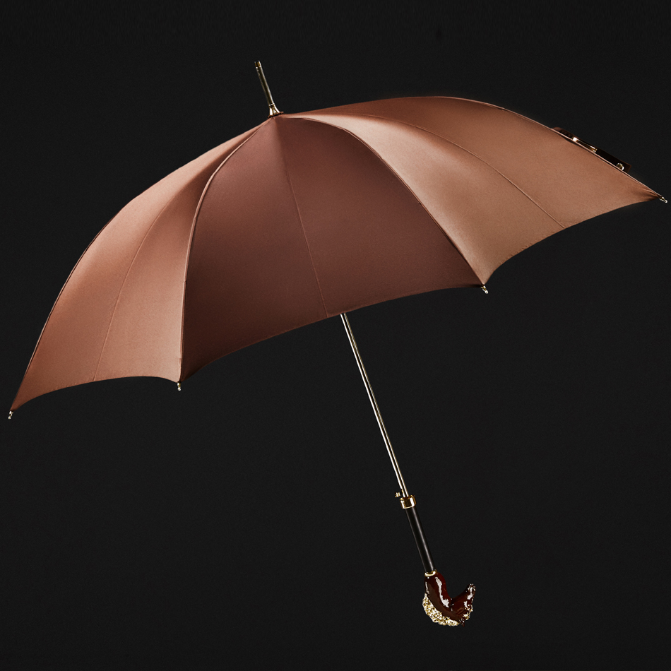 The colored enamel horse long umbrella