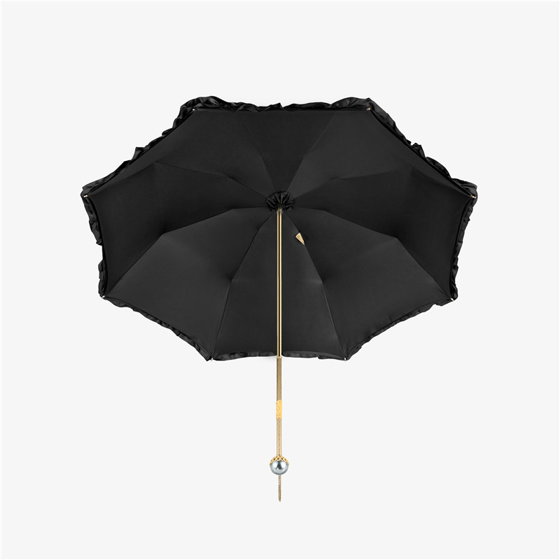 Black pearl straight umbrella