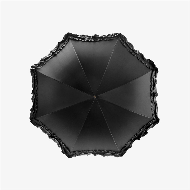 Black pearl straight umbrella