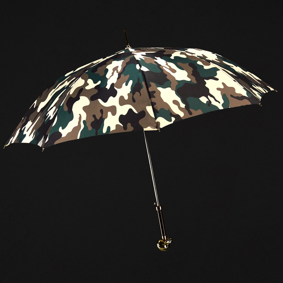 Camouflage skeleton straight umbrella