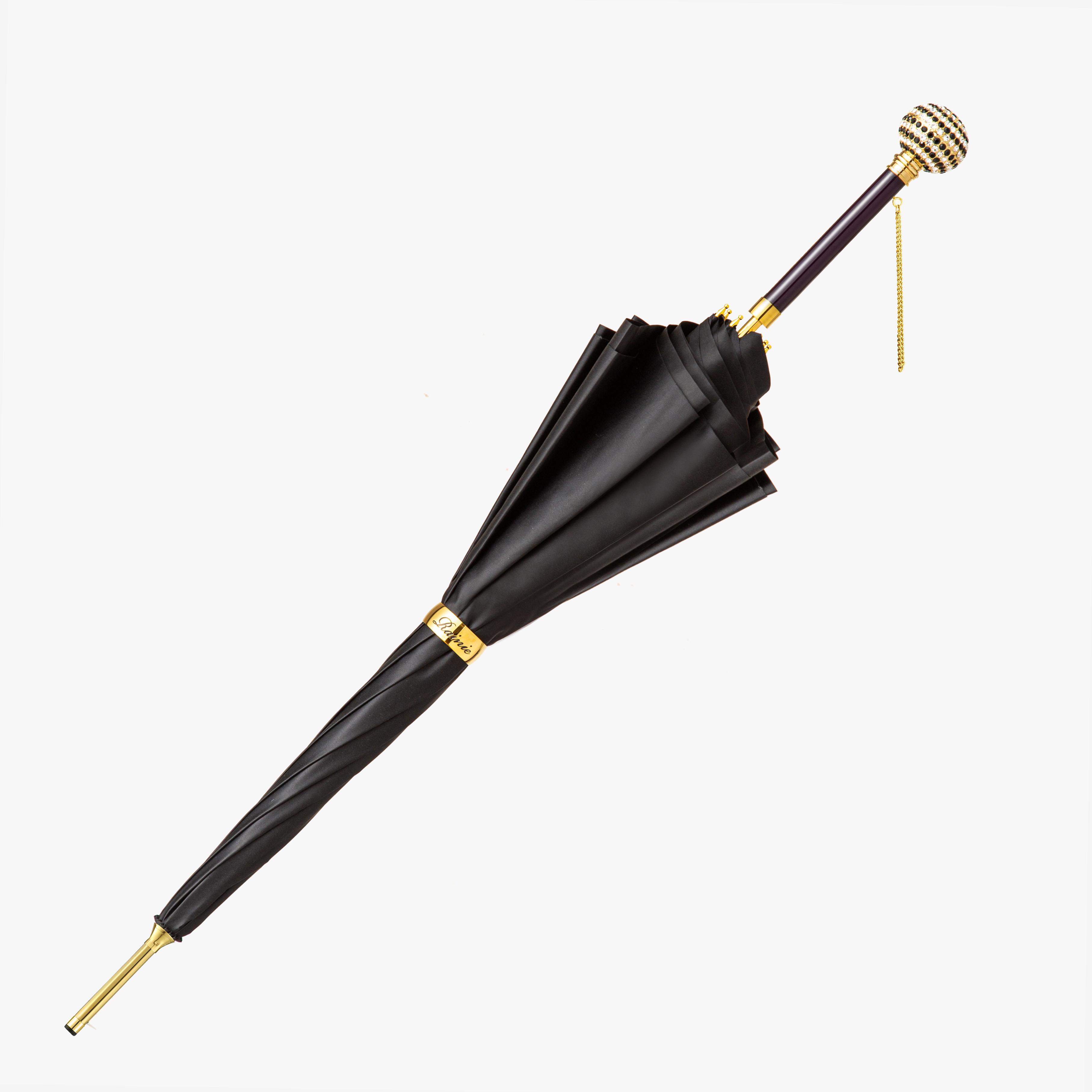 Full-drilled double-layer umbrella with stars inside