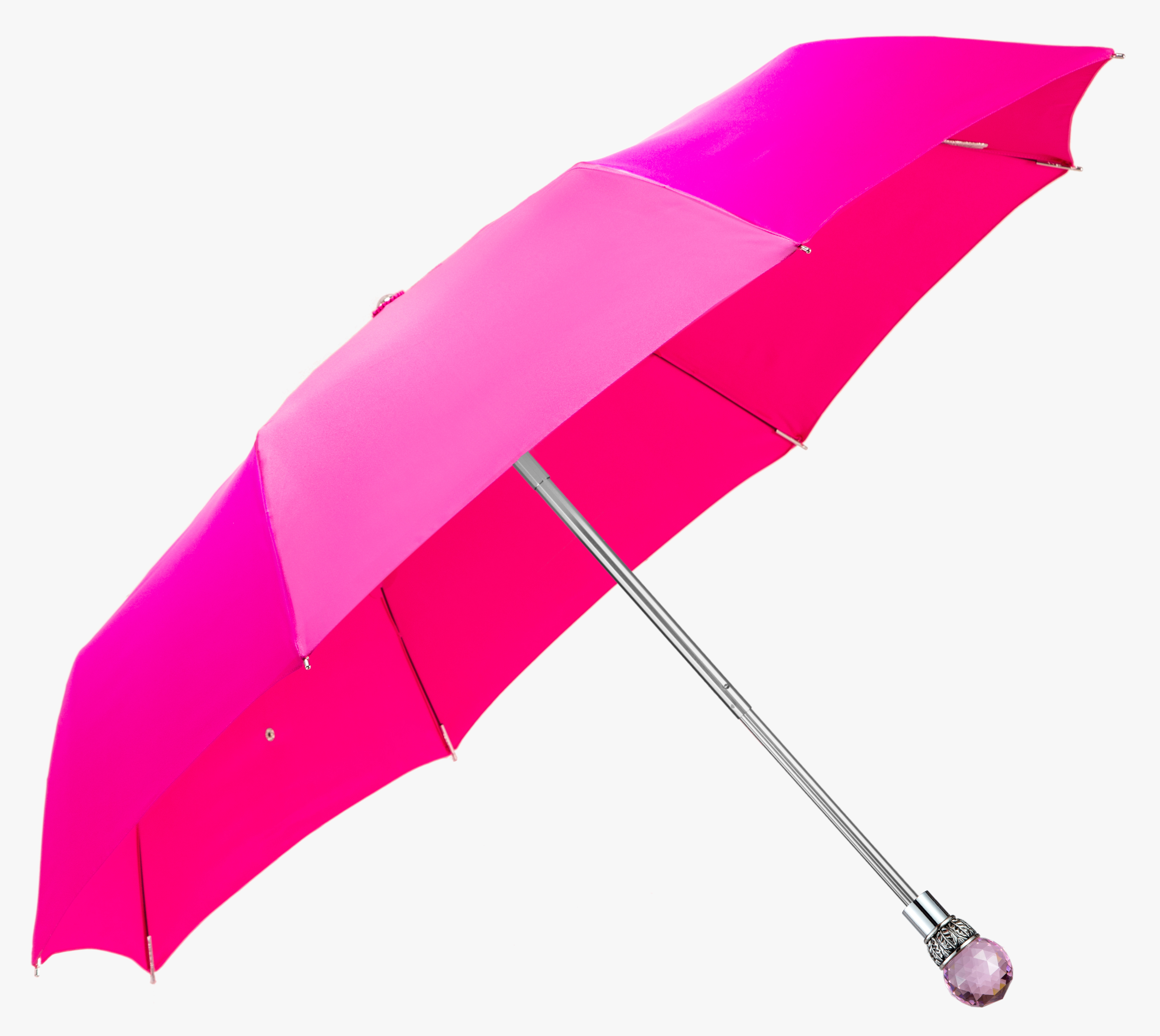 Pink Crystal-Peony Red-Folding Umbrella