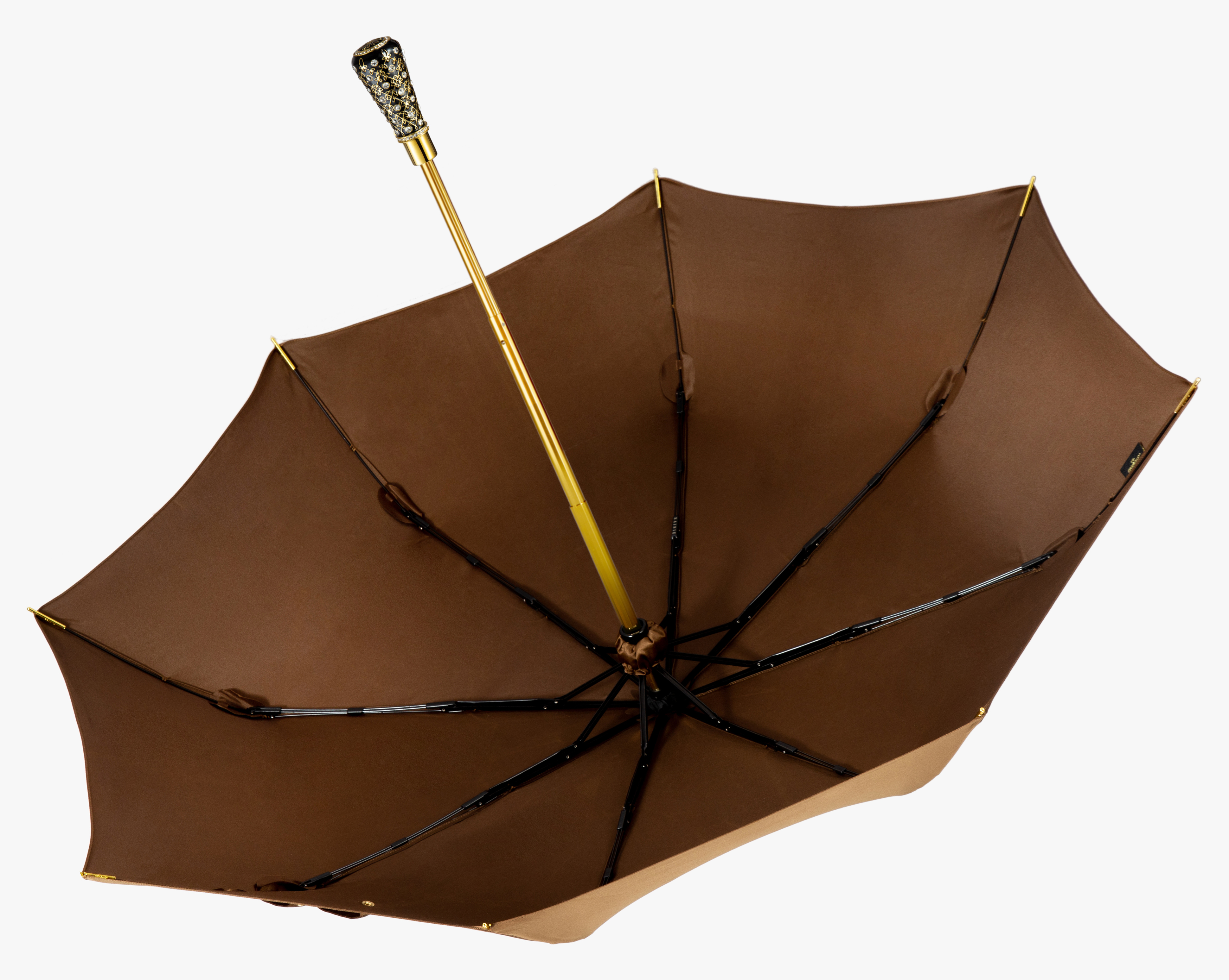 Leaf scepter-coconut palm olive-folding umbrella