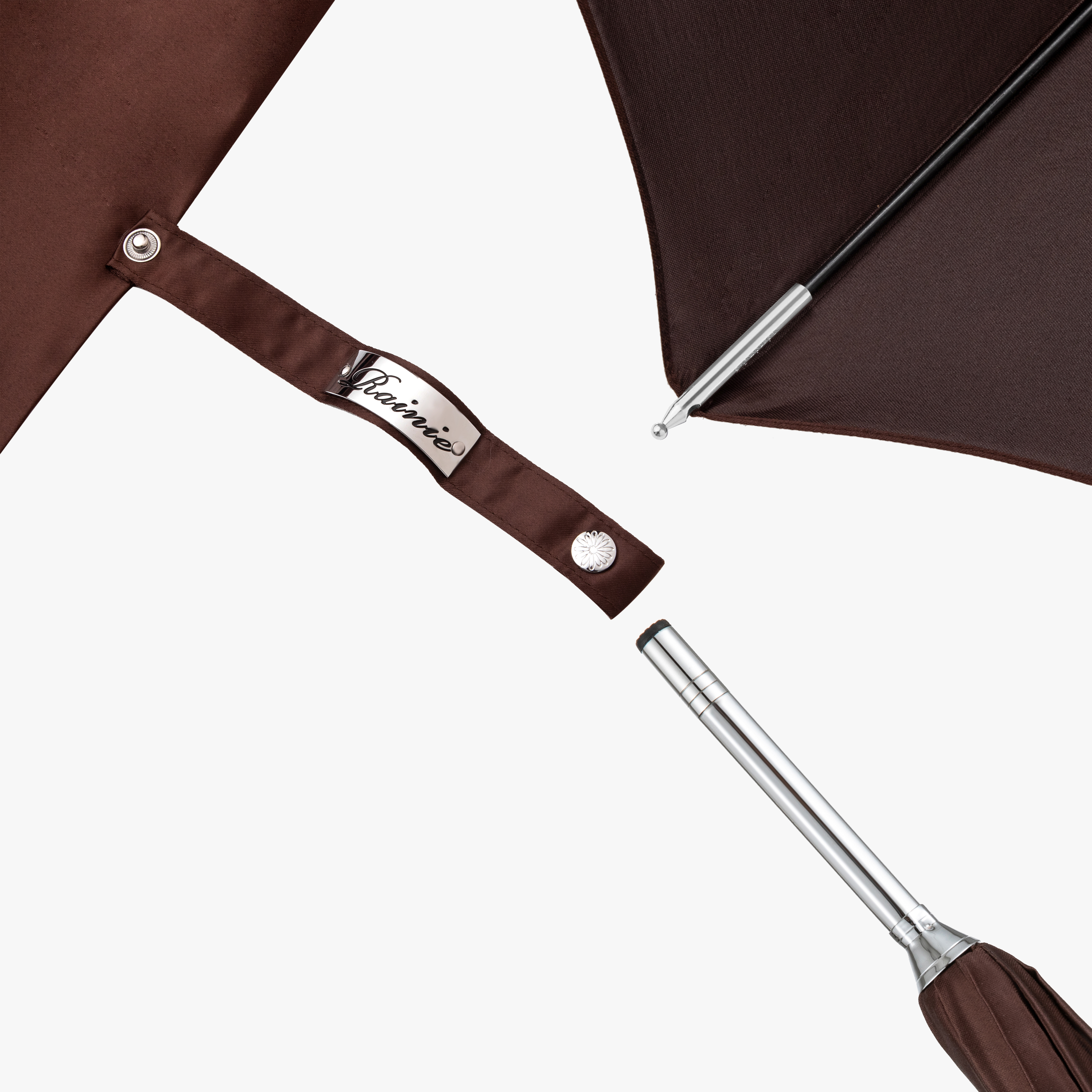 Straight shank solid wood long handle umbrella