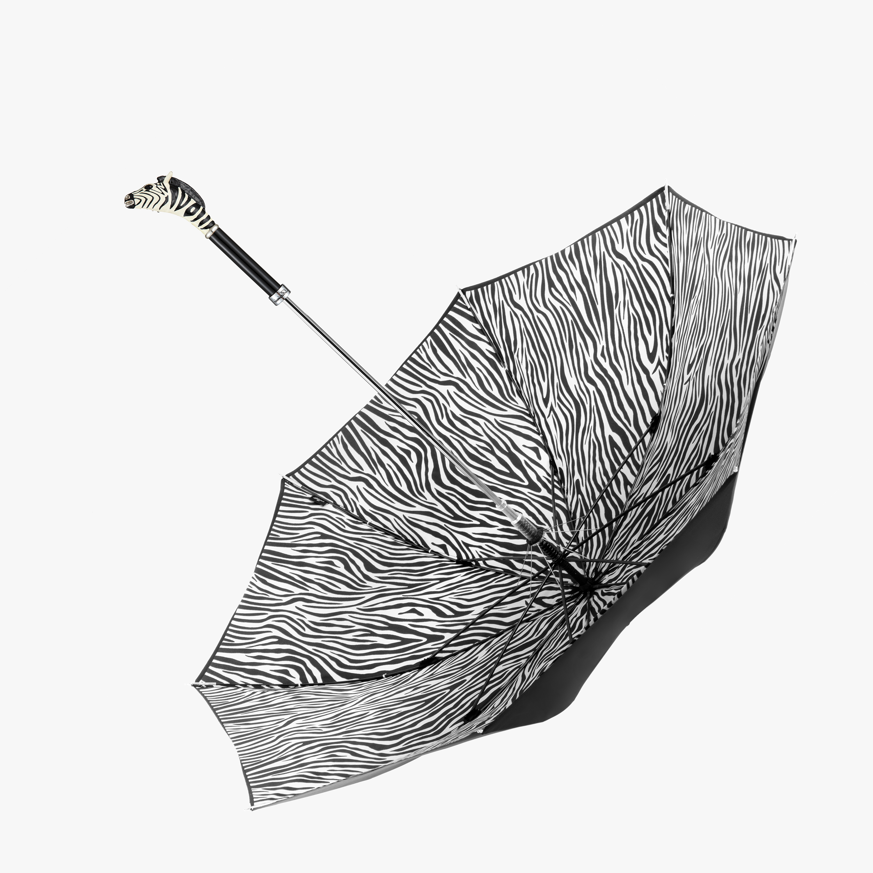 Zebra double straight handle umbrella