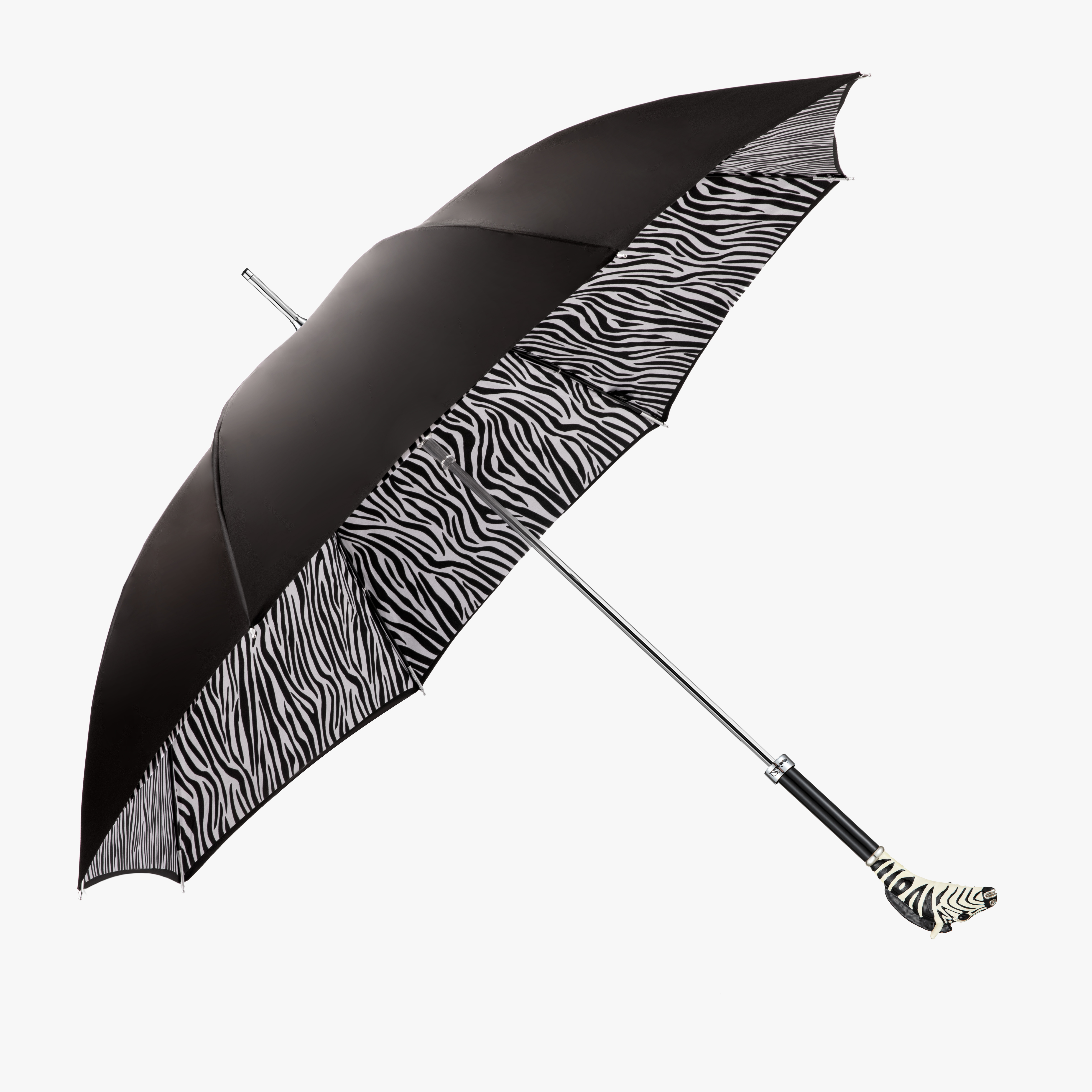 Zebra double straight handle umbrella