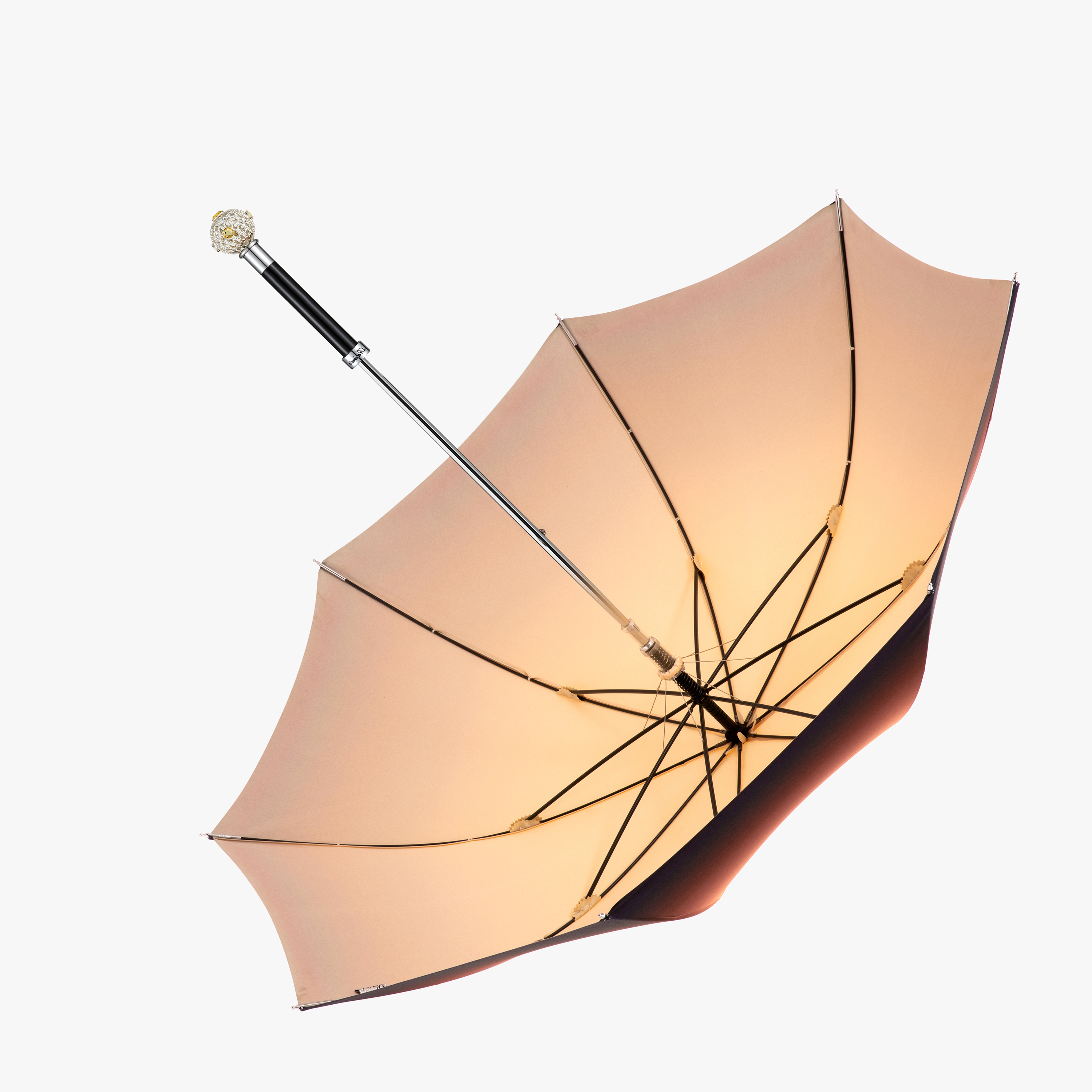 Exquisite ball umbrella with straight handle