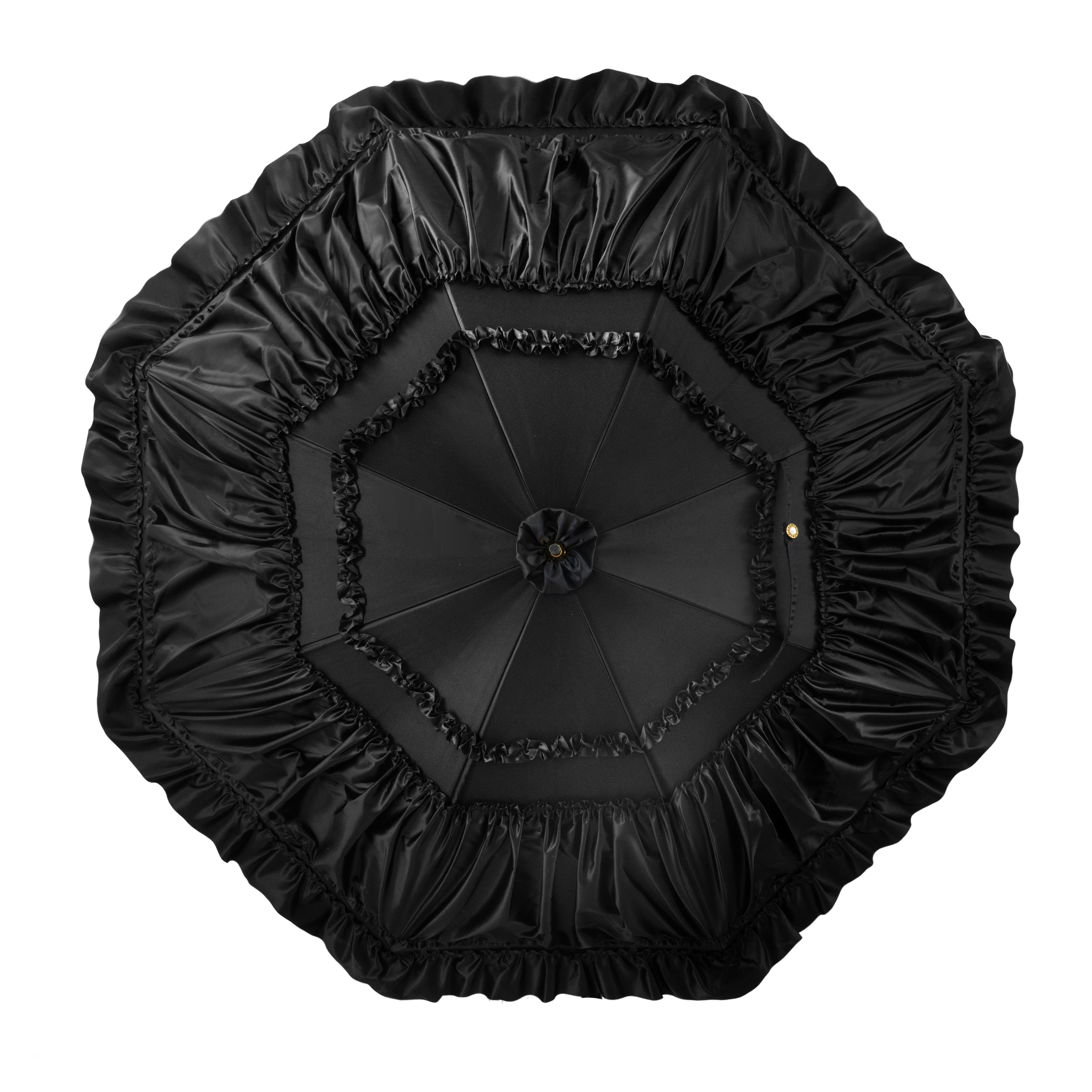 exquisite pearl double umbrella-Black snow princess