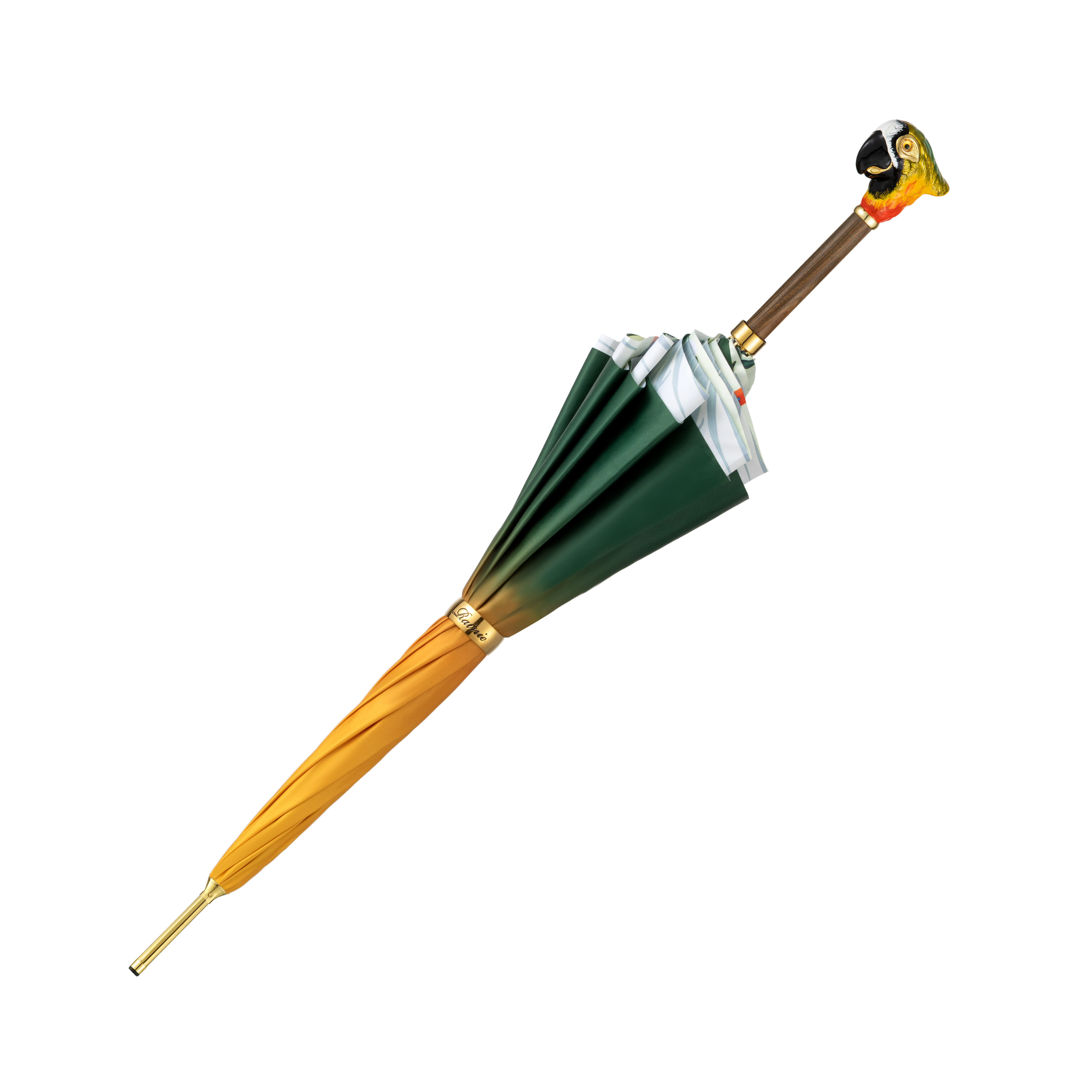 Enamelled Parrot Double handle Umbrella