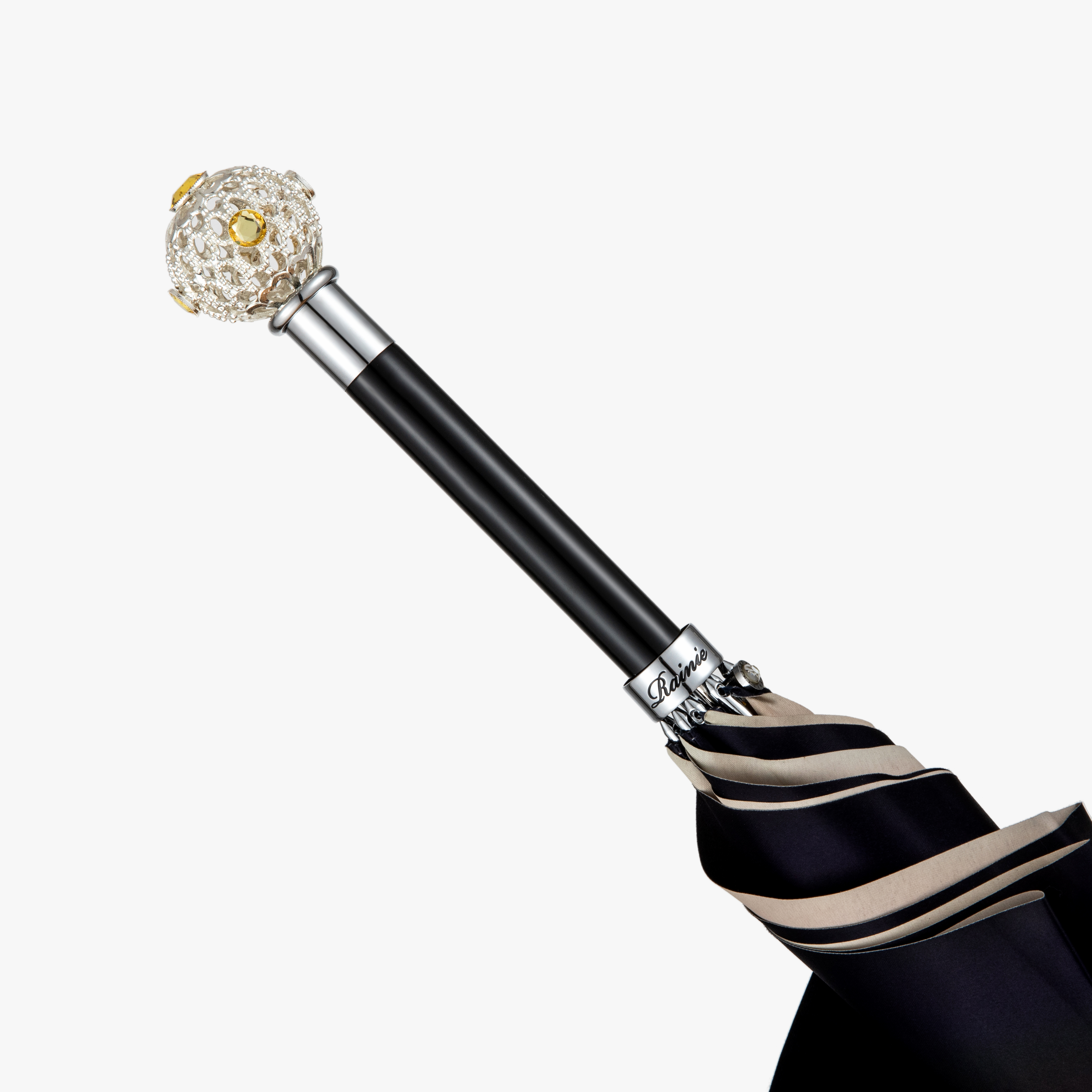 Exquisite ball umbrella with straight handle