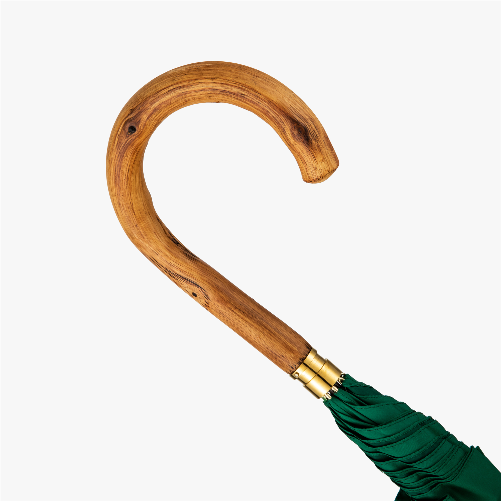 Curved vine umbrella with straight handle