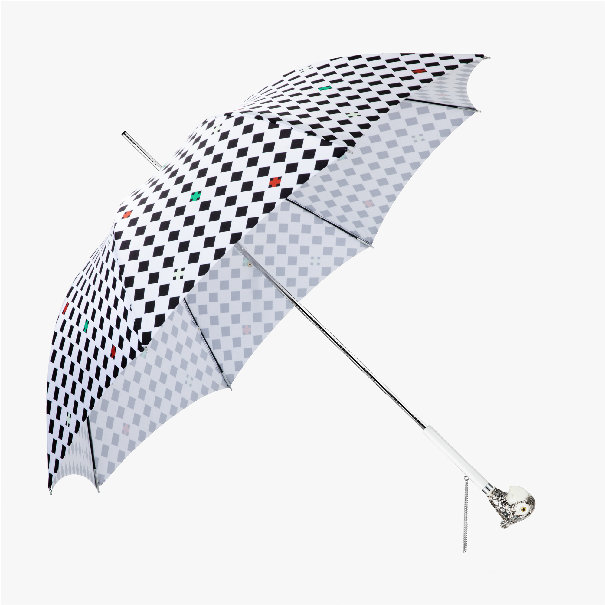 Parrot umbrella with straight handle