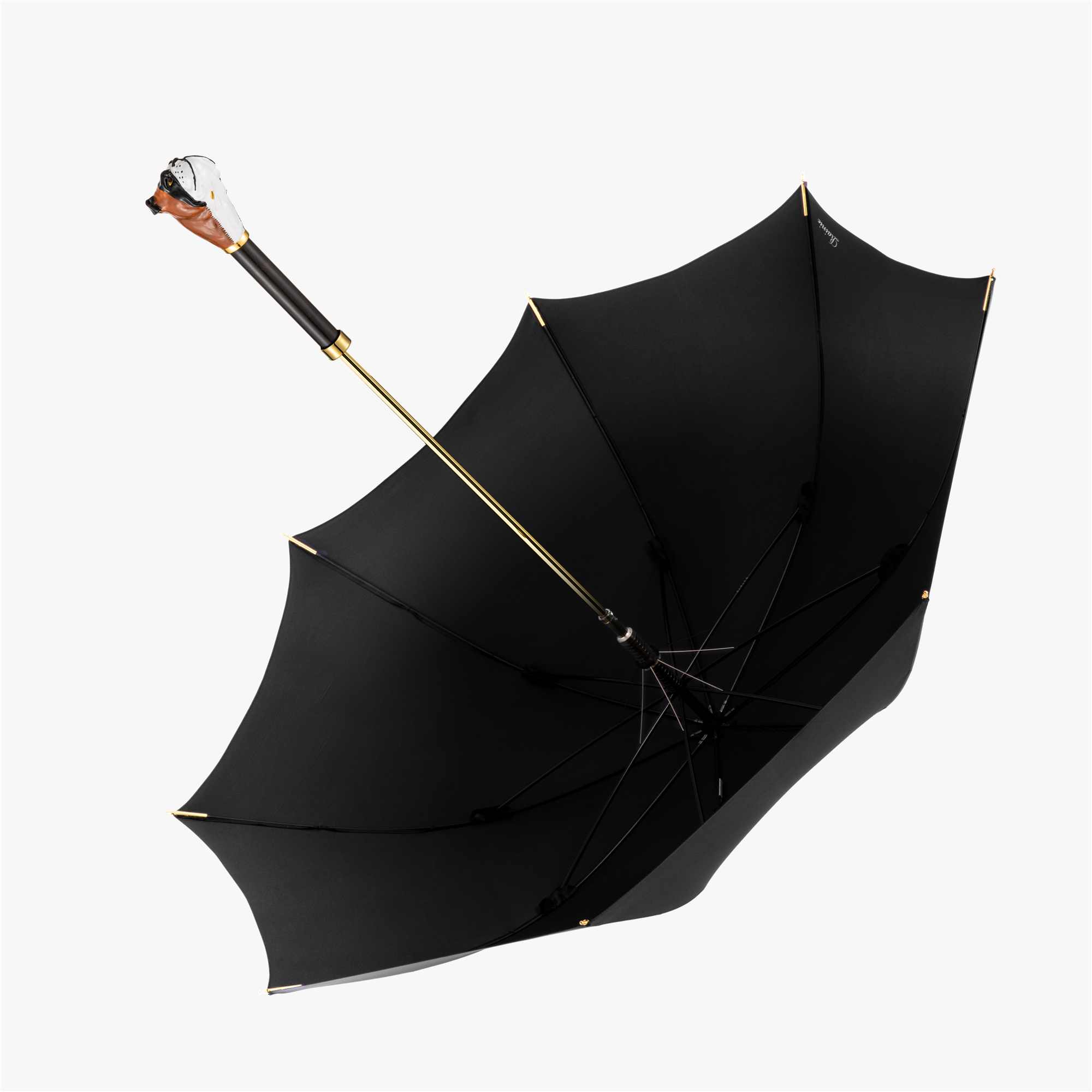 Bulldog umbrella with straight handle